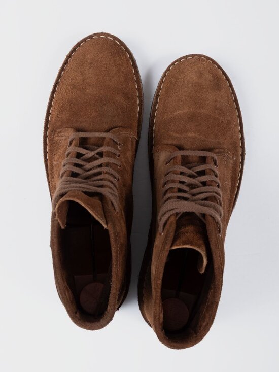 J.Crew Mens 10 Brown Suede 6-Eyelet Desert Field Boot Crepe Sole Made in Italy main image 5
